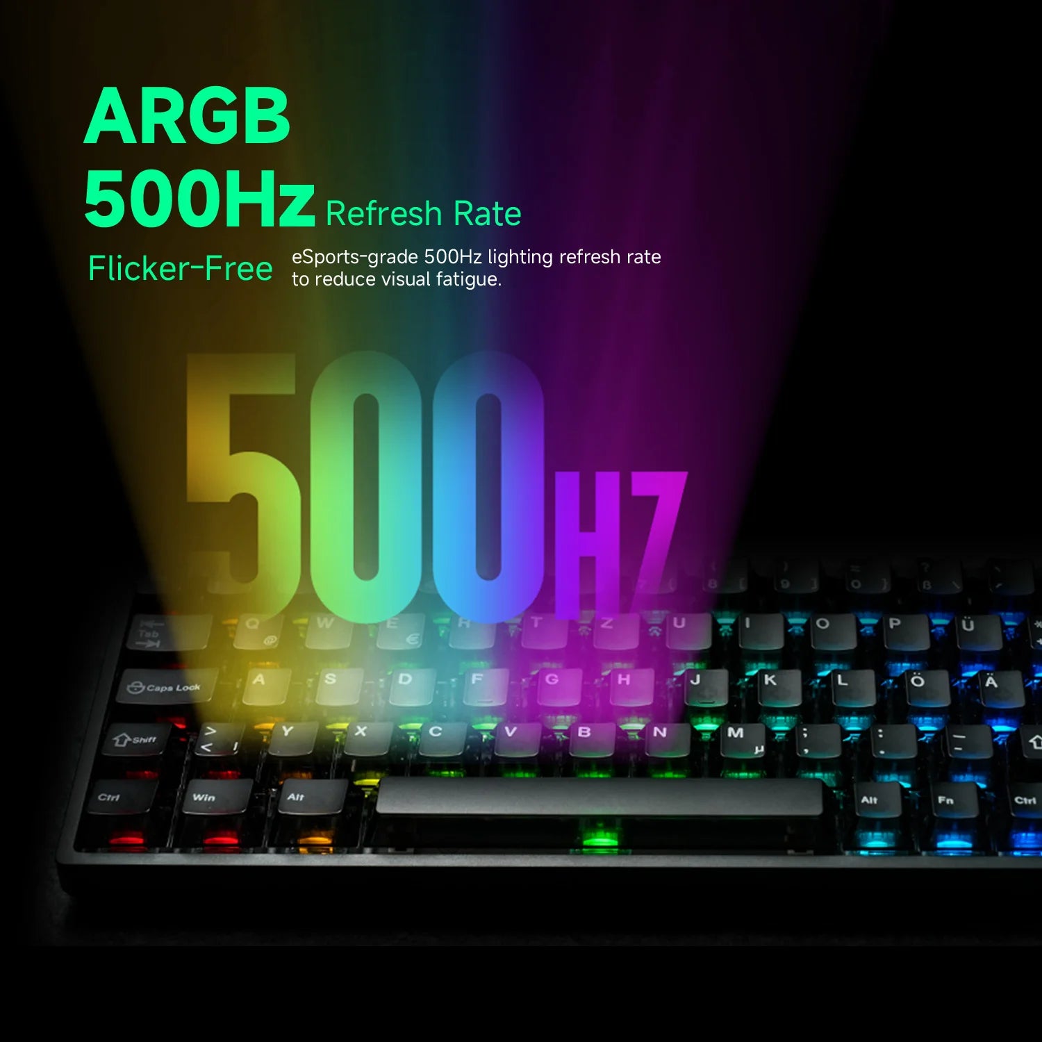 Teclado Gaming 65% Magnético ISO-DE 8K Polling RGB