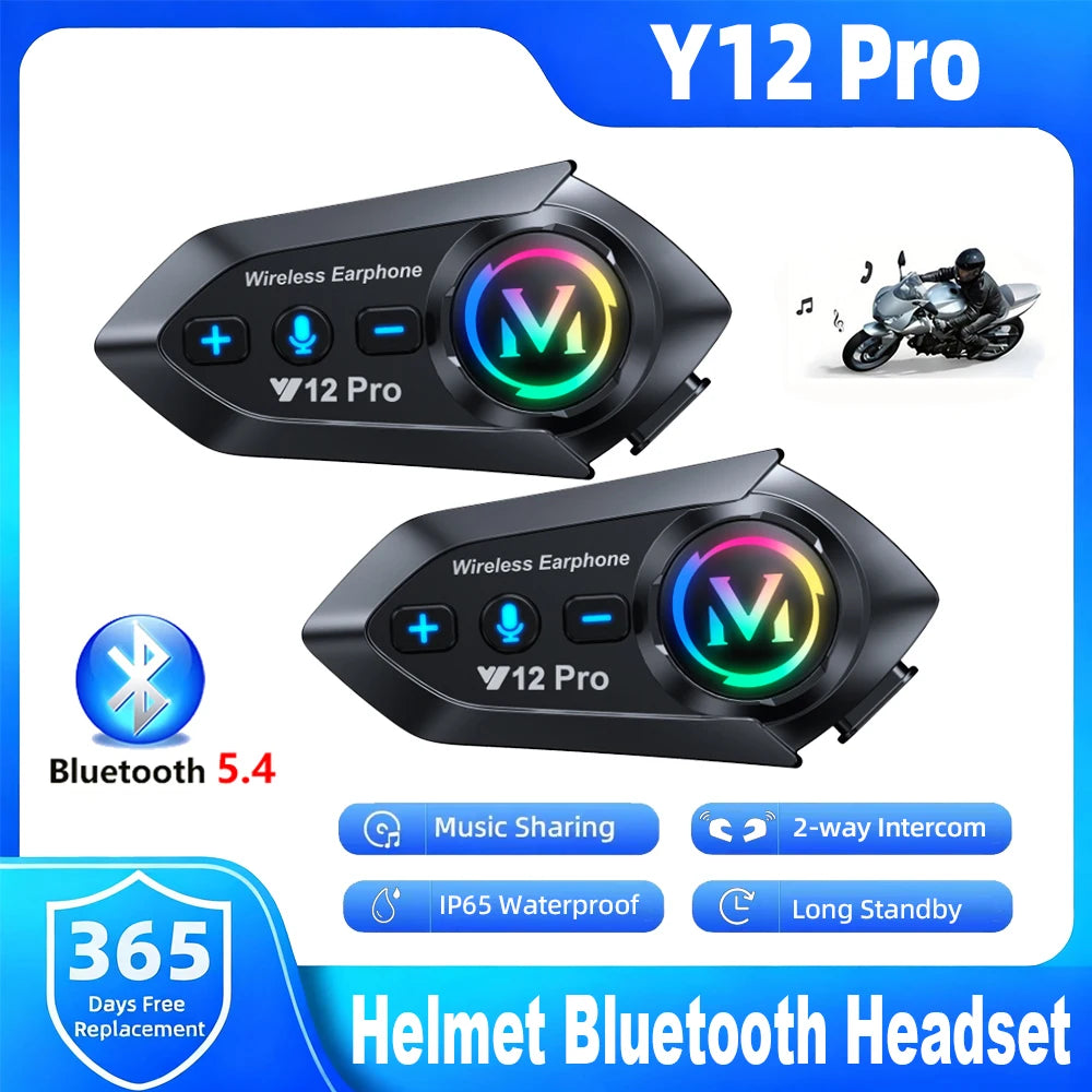 Intercom Bluetooth Para Capacete Moto IP56 Até 500 m