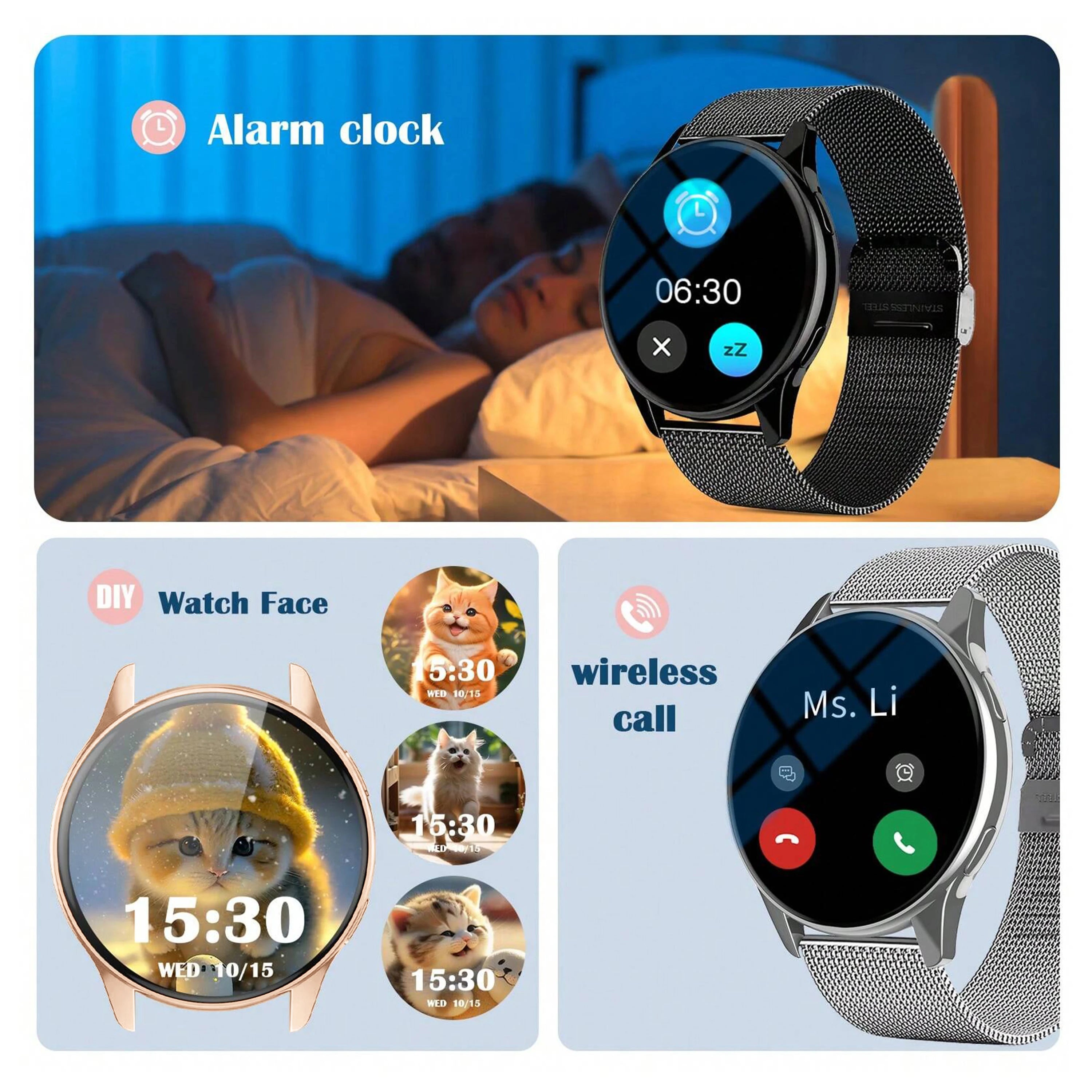 Relógio Smartwatch Bluetooth Com Chamadas E Monitorização