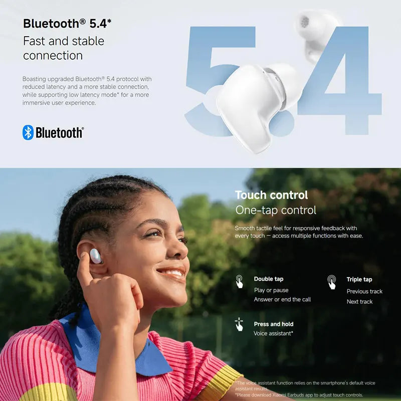 Auriculares Bluetooth TWS com Cancelamento de Ruído AI