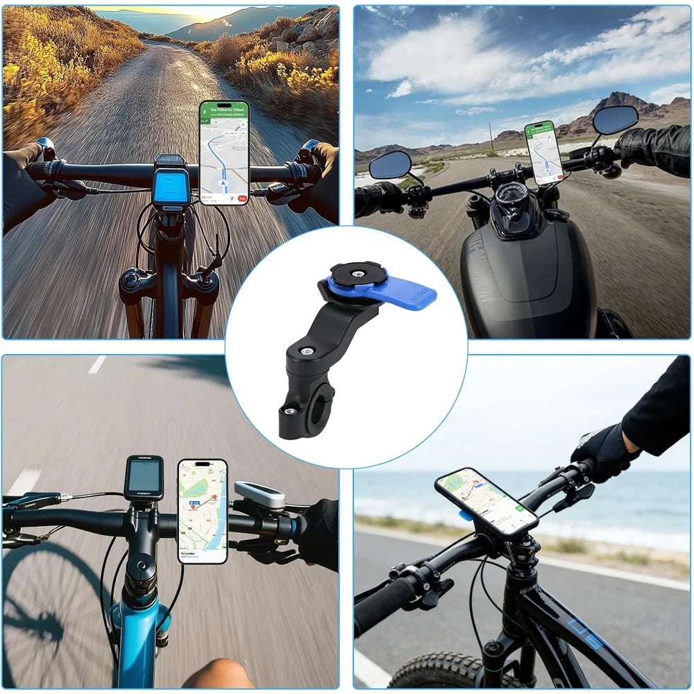 Suporte de Telemóvel para Moto e Bicicleta com Amortecedor