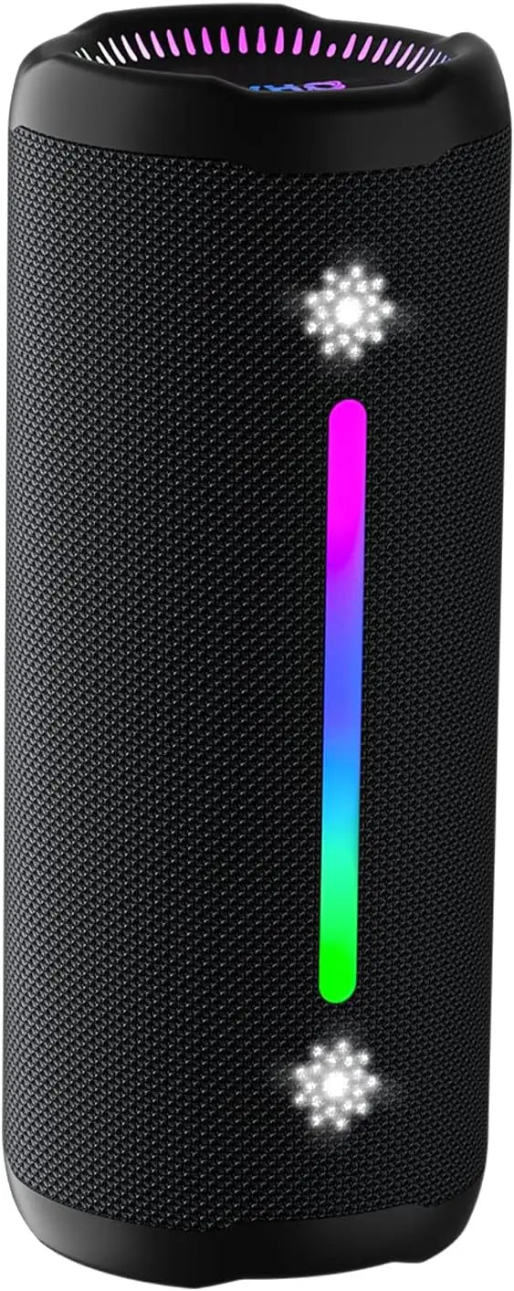 preto Cor Coluna Bluetooth Portátil 35W IPX7 com Graves Potentes