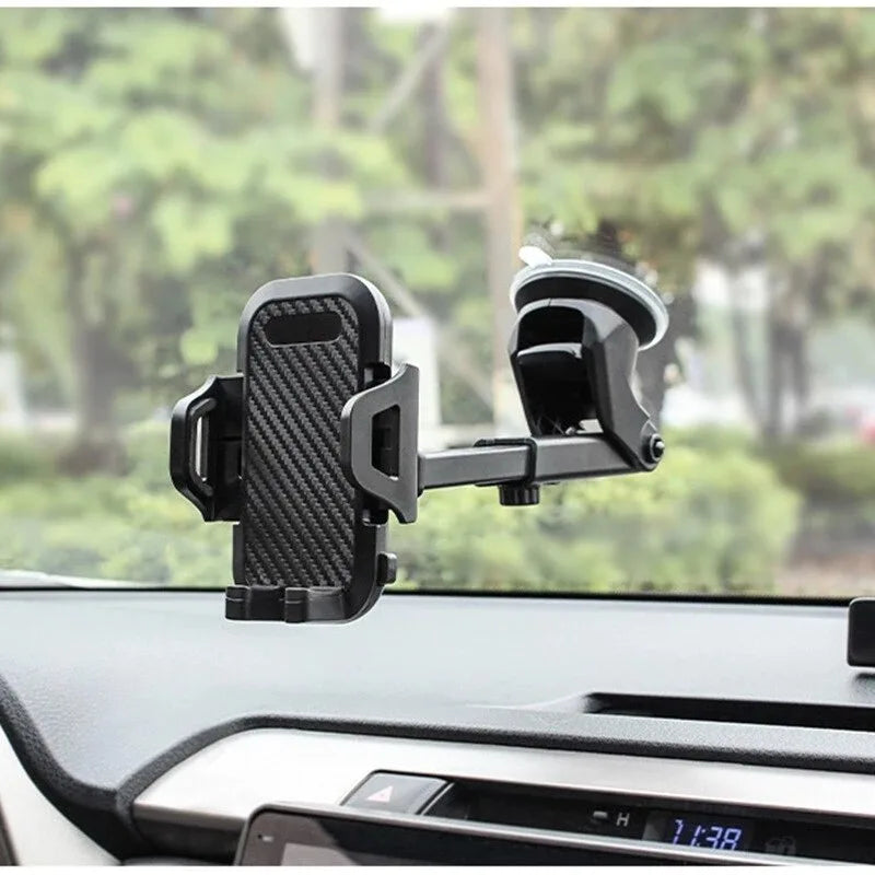 preto-1un Cor Suporte de Telemóvel para Carro com Ventosa Ajustável