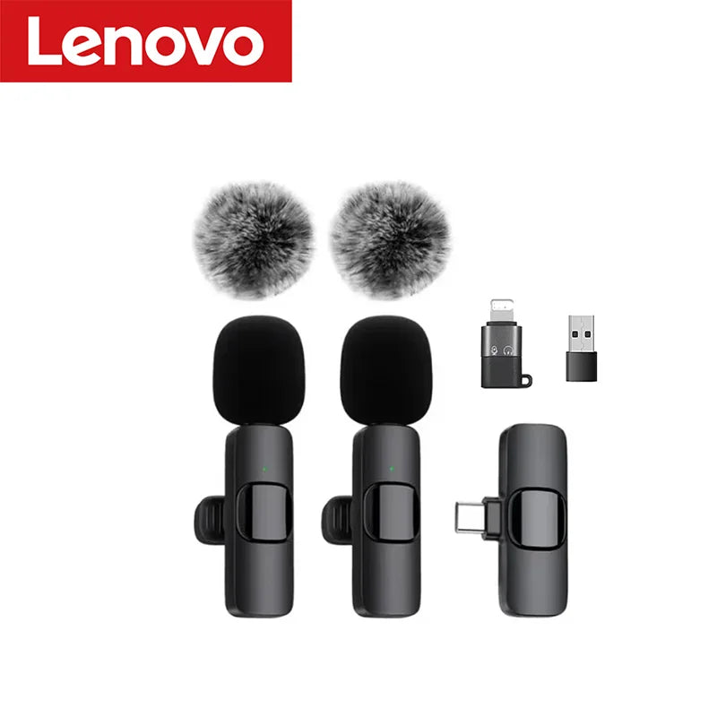 Tipo-C duplo para iOS Cor Microfone De Lapela Sem Fios Portátil Para Telemóvel