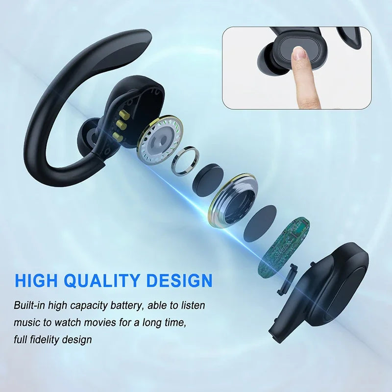 Auscultadores Bluetooth Desportivos True Wireless IPX5