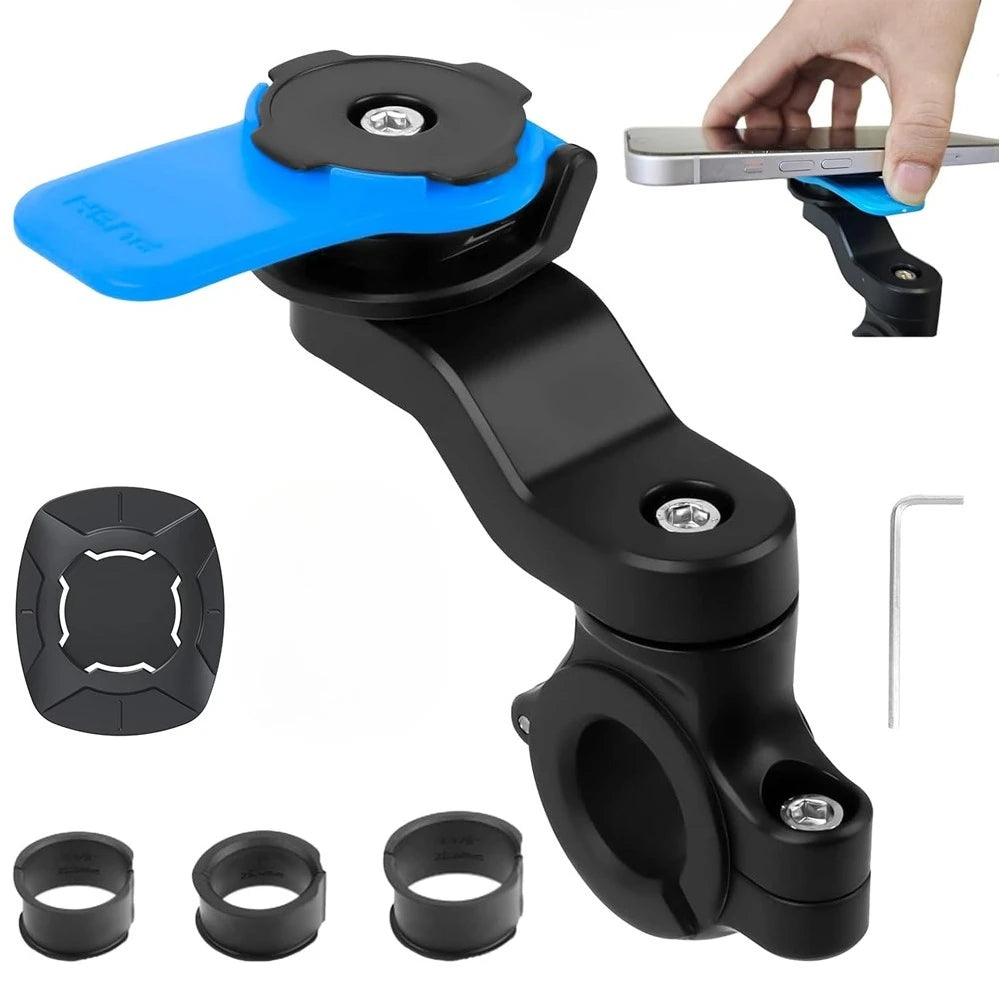 Azul Cor Suporte de Telemóvel para Moto e Bicicleta com Amortecedor