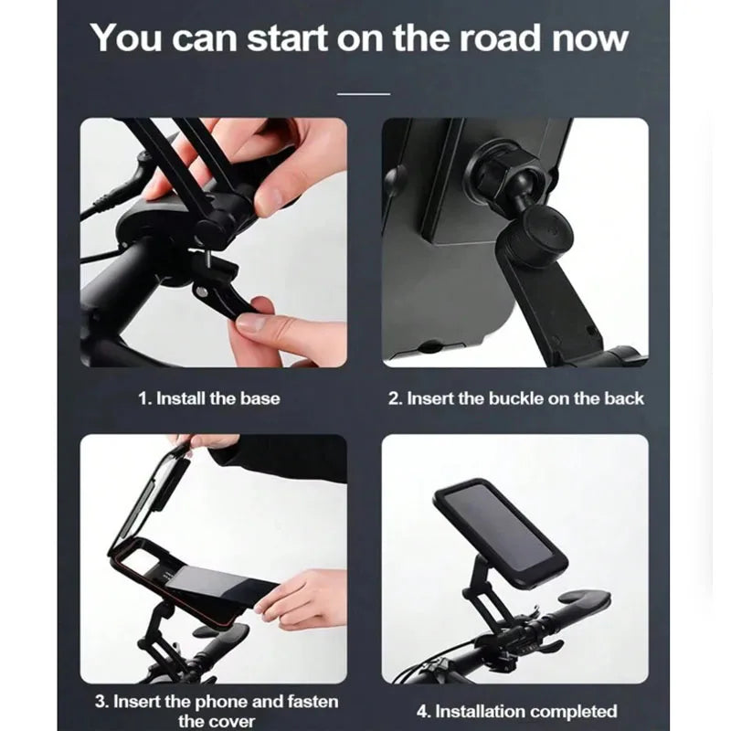 Suporte de Telemóvel Moto/Bicicleta Estanque 360°