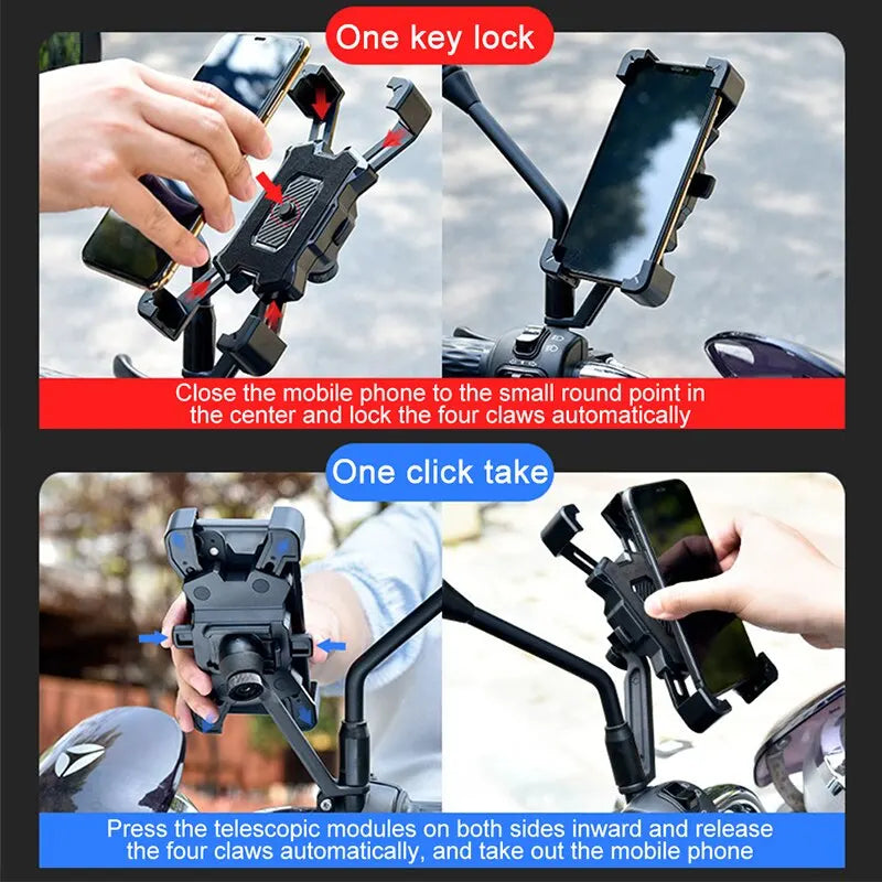 Suporte de Telemóvel para Bicicleta e Moto Giratório 360°