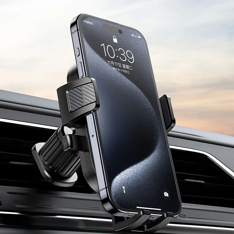 Suporte de Telemóvel para Grelha de Ar do Carro com Fixação Segura