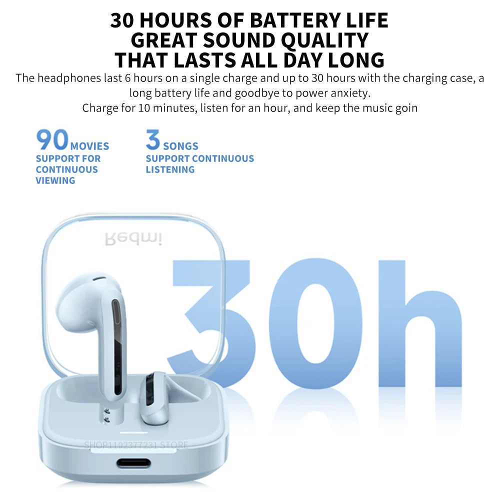 Auriculares Bluetooth Sem Fios – 30h, 5 Modos de Som