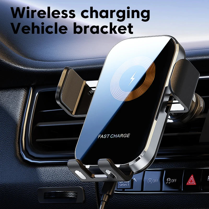 Suporte Carro Carregador Wireless 15W com Sensor Inteligente