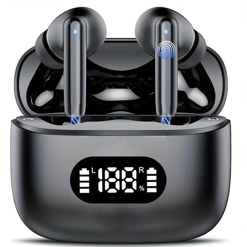 Auriculares Bluetooth 5.3 com Cancelamento de Ruído 40 dB