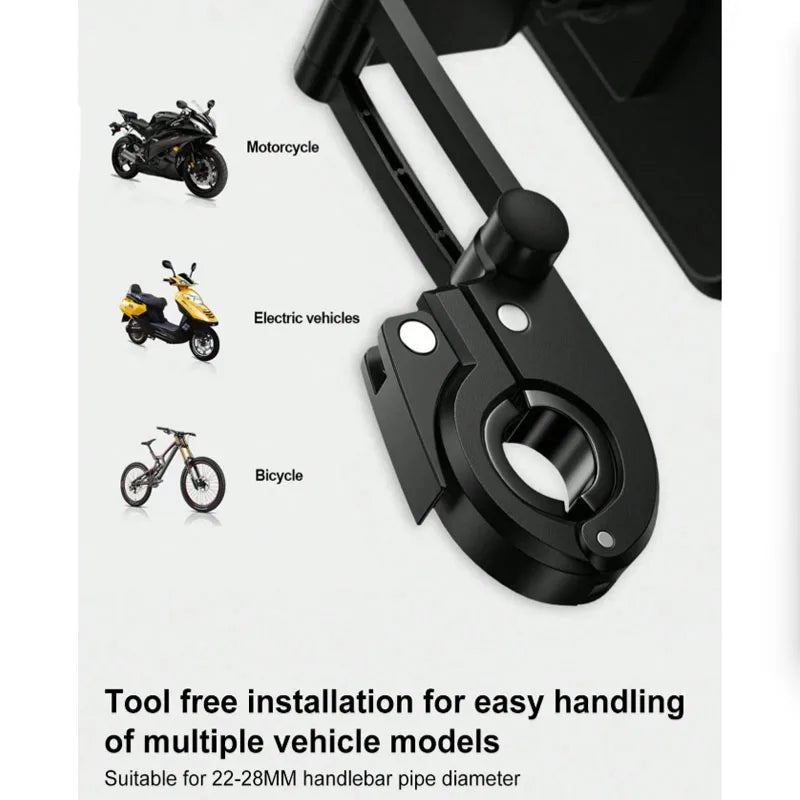 Suporte de Telemóvel Moto/Bicicleta Estanque 360°