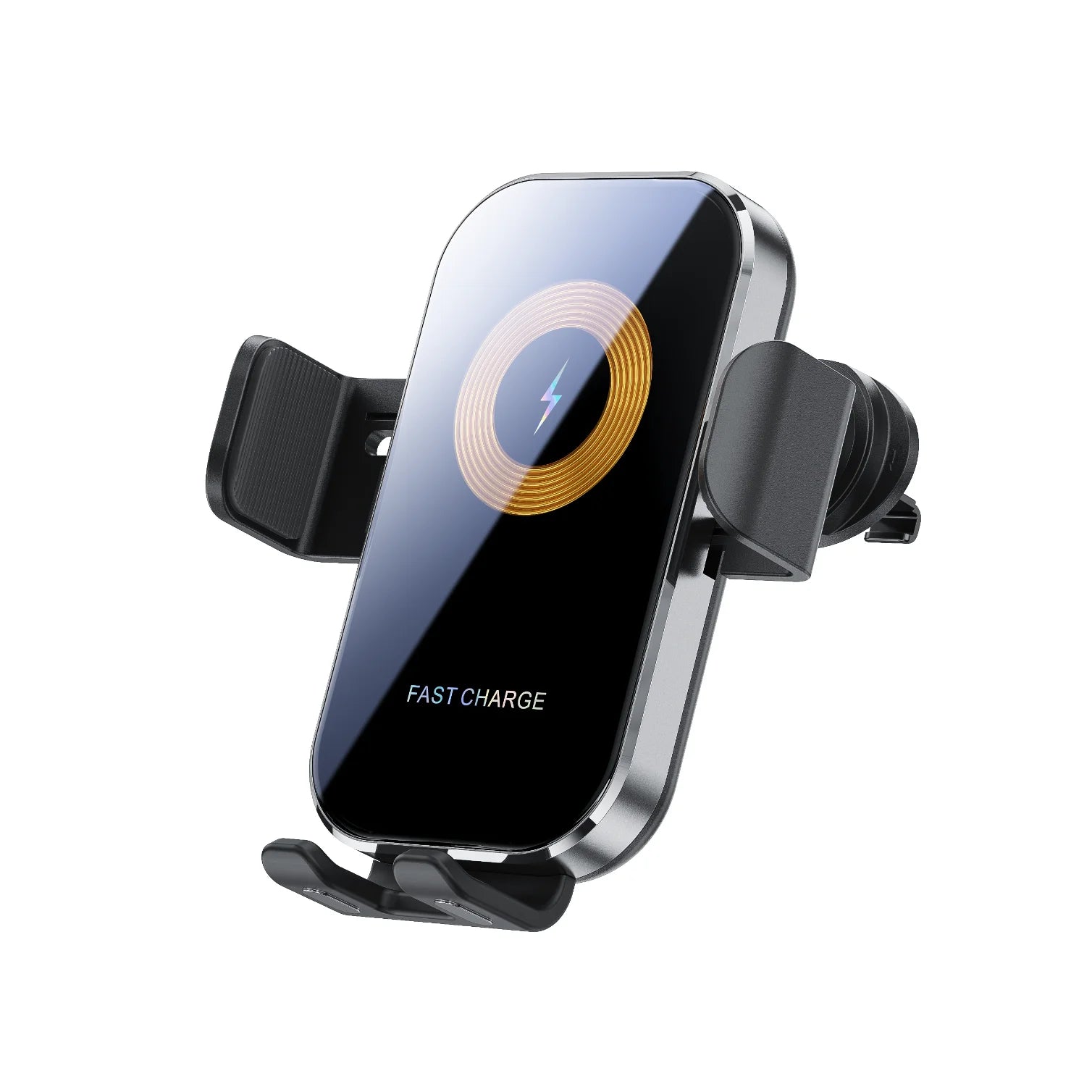 prata Cor Suporte Carro Carregador Wireless 15W com Sensor Inteligente
